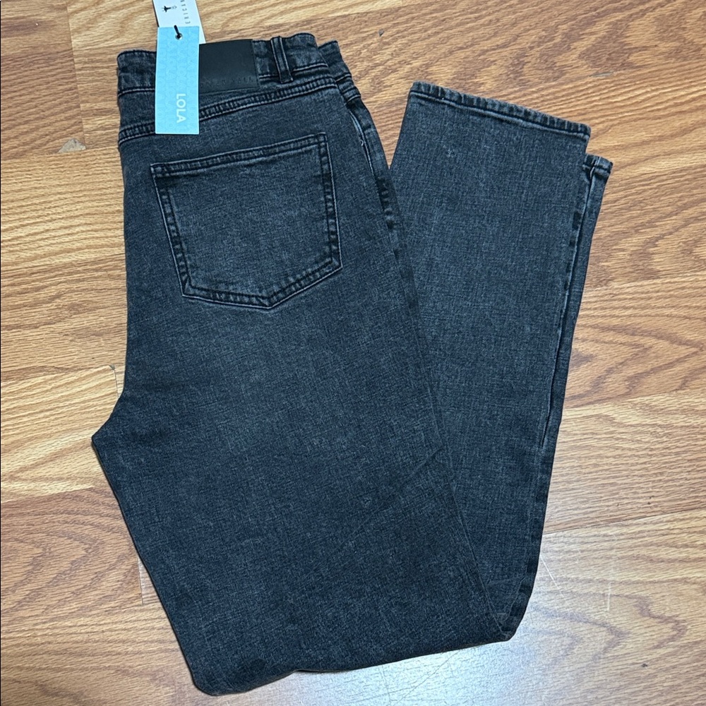American Tall Lola Ultra High Rise Slim Jeans ash black sz30 inseam 35” - Picture 6 of 6